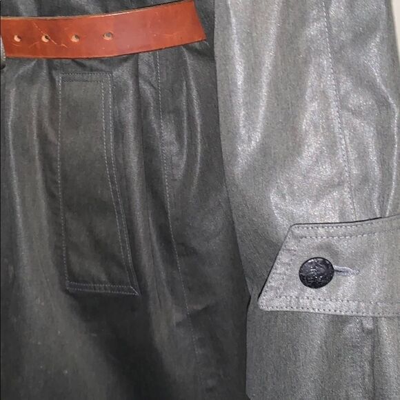Vintage gray London fog trench coat. 10P - Picture 5 of 8